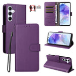 Custodia in pelle con portafoglio e protezione RFID per Samsung Galaxy A36, A15