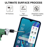 Pellicola vetro temperato schermo intero con colla per OPPO 25 pezzi