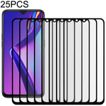 Pellicola vetro temperato schermo intero con colla per OPPO 25 pezzi