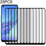 Pellicola vetro temperato schermo intero con colla per OPPO 25 pezzi