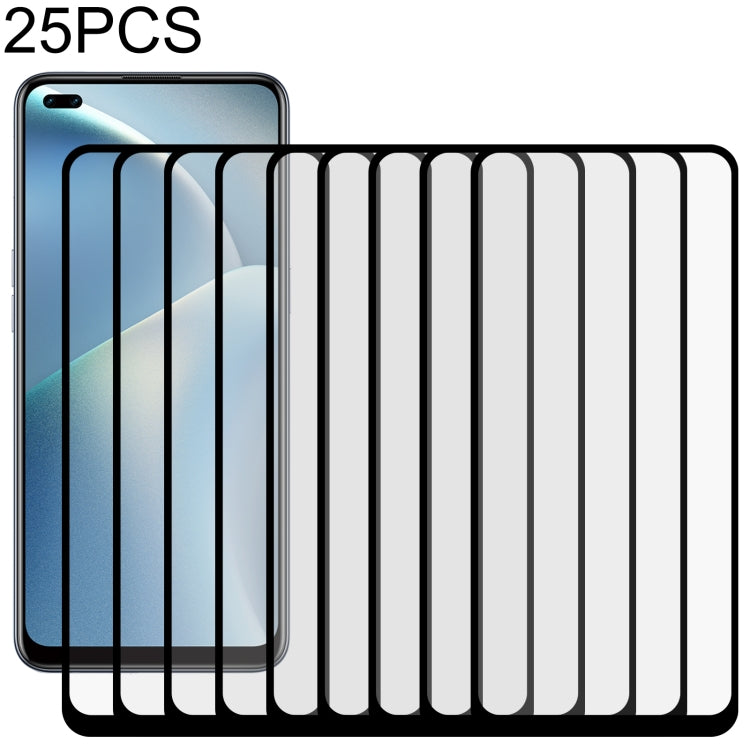 Pellicola vetro temperato schermo intero con colla per OPPO 25 pezzi