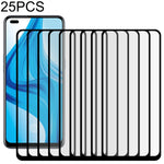 Pellicola vetro temperato schermo intero con colla per OPPO 25 pezzi