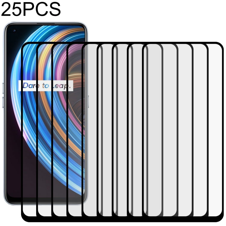 Pellicola vetro temperato schermo intero con colla per OPPO 25 pezzi