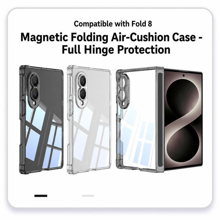 Custodia pieghevole con cerniera magnetica e airbag per Galaxy Z Fold8 5G