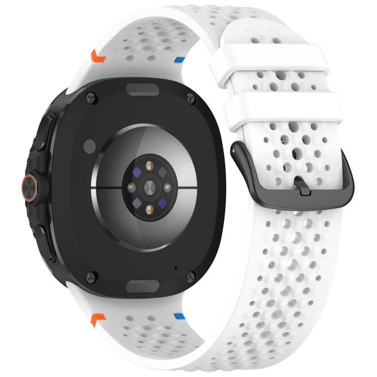 Cinturino per orologio xDfind in silicone traspirante con fibbia in lega nera e motivo a nido d'ape., For Samsung Galaxy Watch8 / Watch8 Classic