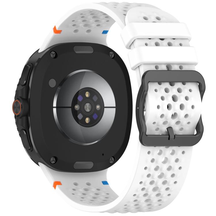 Cinturino per orologio xDfind Ladder con fibbia nera e motivo a nido d'ape in silicone traspirante., For Samsung Galaxy Watch8 / Watch8 Classic