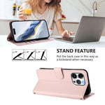 Custodia per telefono in pelle con ciondolo a forma di gatto e cuore in rilievo, completa di cinturino da polso., For iPhone 13 Pro Max, For iPhone 13 Pro
