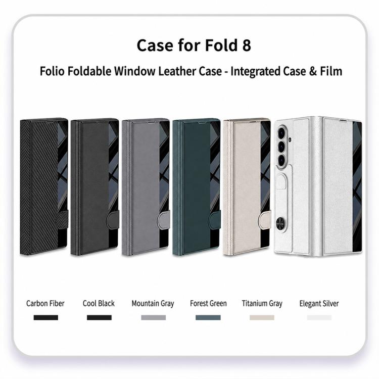 Custodia in pelle con portafoglio integrato per Galaxy Z Fold8 Ultra 5G e