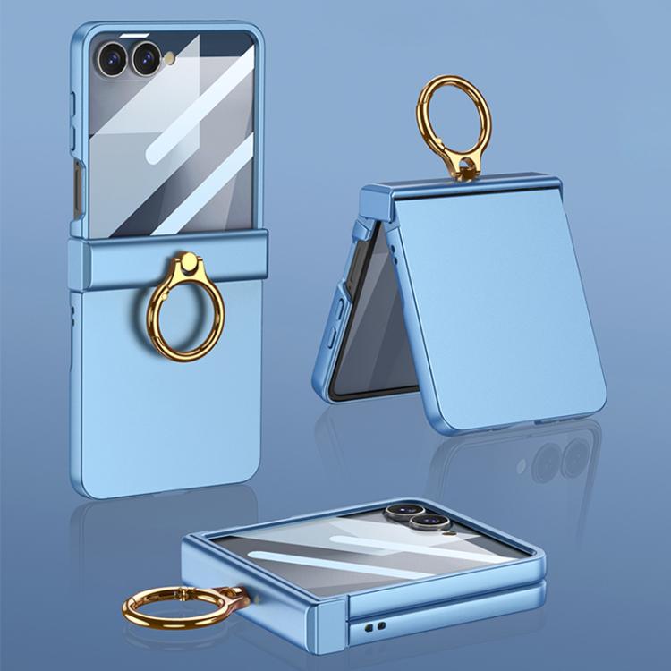 Custodia ultra sottile con cerniera integrata e anello per Galaxy Z Flip8 5G e