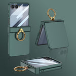Custodia ultra sottile con cerniera integrata e anello per Galaxy Z Flip8 5G e