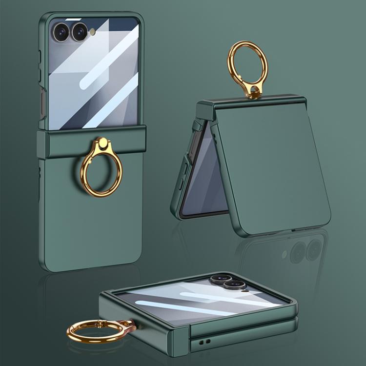 Custodia ultra sottile con cerniera integrata e anello per Galaxy Z Flip8 5G e