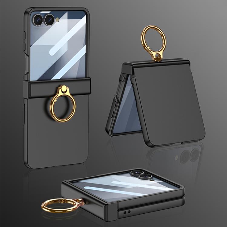 Custodia ultra sottile con cerniera integrata e anello per Galaxy Z Flip8 5G e