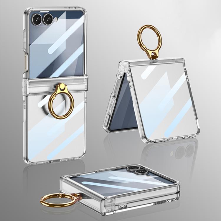 Custodia ultra sottile con cerniera integrata e anello per Galaxy Z Flip8 5G e