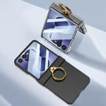 Custodia ultra sottile con cerniera integrata e anello per Galaxy Z Flip8 5G e
