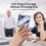 Custodia ultra sottile con cerniera integrata e anello per Galaxy Z Flip8 5G e