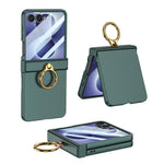 Custodia ultra sottile con cerniera integrata e anello per Galaxy Z Flip8 5G e