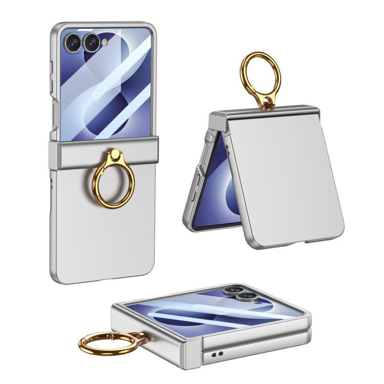 Custodia ultra sottile con cerniera integrata e anello per Galaxy Z Flip8 5G e