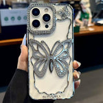 Custodia TPU con farfalla galvanizzata per iPhone 12 e 13