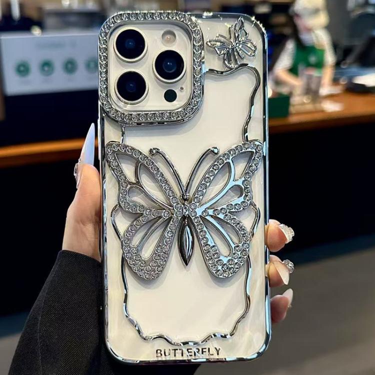 Custodia TPU con farfalla galvanizzata per iPhone 12 e 13