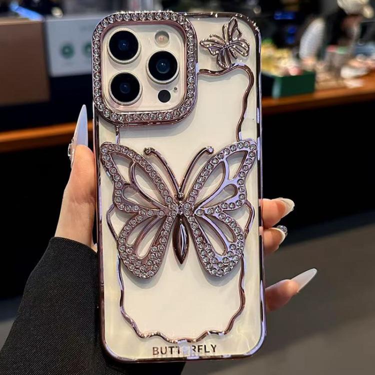 Custodia TPU con farfalla galvanizzata per iPhone 12 e 13