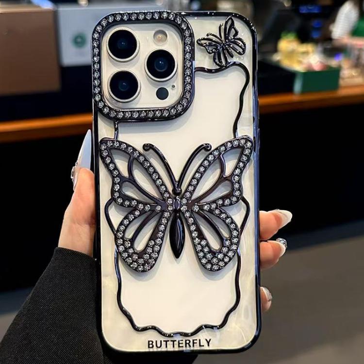 Custodia TPU con farfalla galvanizzata per iPhone 12 e 13