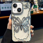 Custodia TPU con farfalla galvanizzata per iPhone 12 e 13
