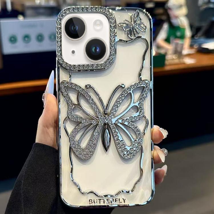 Custodia TPU con farfalla galvanizzata per iPhone 12 e 13