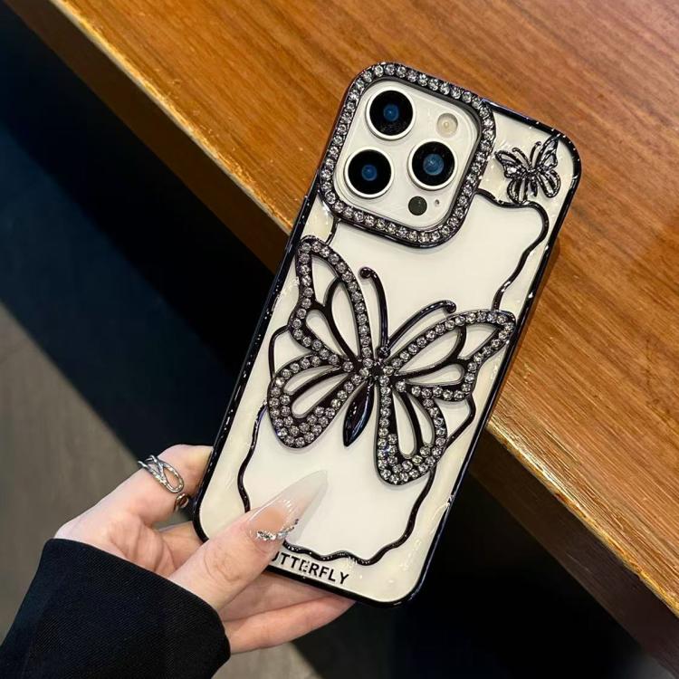 Custodia TPU con farfalla galvanizzata per iPhone 12 e 13