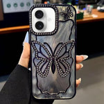 Custodia TPU effetto farfalla per iPhone 15 e 16