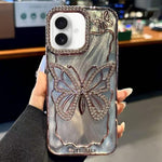 Custodia TPU effetto farfalla per iPhone 15 e 16