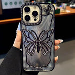 Custodia TPU effetto farfalla per iPhone 15 e 16
