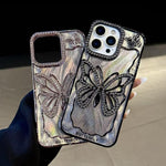 Custodia TPU effetto farfalla per iPhone 15 e 16
