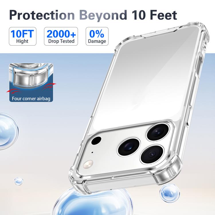 Custodia per telefono antiurto a quattro angoli in acrilico + TPU, For iPhone 17 Pro Max, For iPhone 17 Pro, For iPhone 17, For iPhone Air