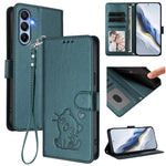 Custodia in pelle con ciondolo per Samsung Galaxy A15 4G e A55 5G
