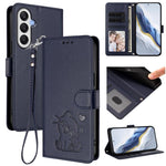 Custodia in pelle con ciondolo per Samsung Galaxy A16 4G/5G e A05s/F14 4G