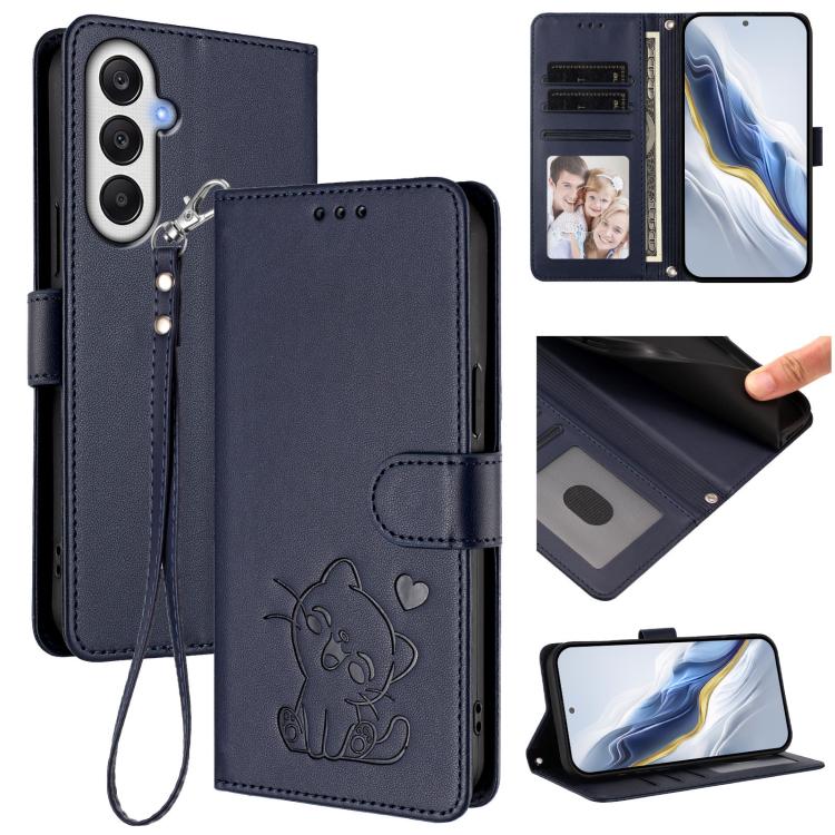 Custodia in pelle con ciondolo per Samsung Galaxy A16 4G/5G e A05s/F14 4G