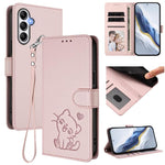 Custodia in pelle con ciondolo per Samsung Galaxy A24 4G e A23 4G / 5G e A23