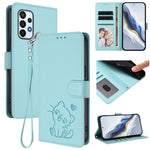 Custodia in pelle con ciondolo per Samsung Galaxy A24 4G e A23 4G / 5G e A23