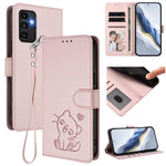Custodia in pelle con ciondolo per Samsung Galaxy A13 4G e A53 5G