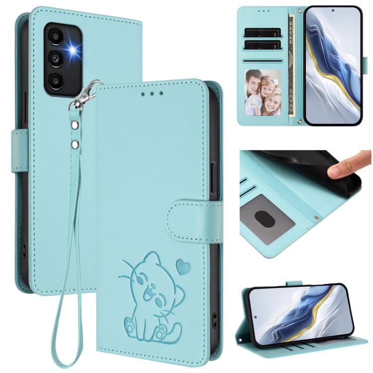 Custodia in pelle con ciondolo per Samsung Galaxy A13 4G e A53 5G