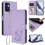 Custodia in pelle con ciondolo per Samsung Galaxy A13 4G e A53 5G