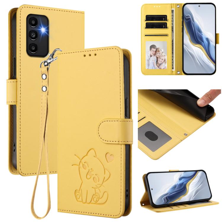 Custodia in pelle con ciondolo per Samsung Galaxy A13 4G e A53 5G