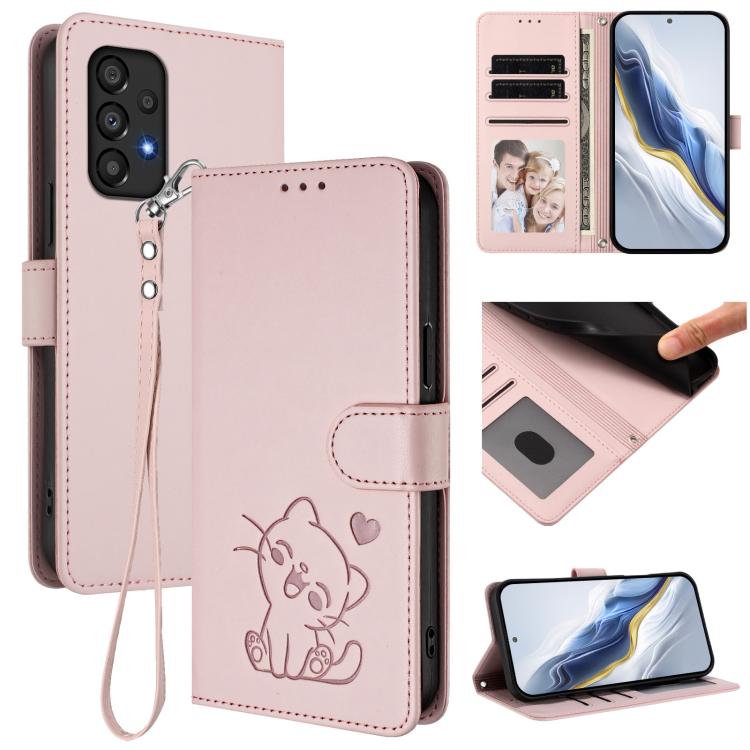 Custodia in pelle con ciondolo per Samsung Galaxy A13 4G e A53 5G