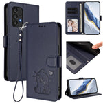 Custodia in pelle con ciondolo per Samsung Galaxy A13 4G e A53 5G