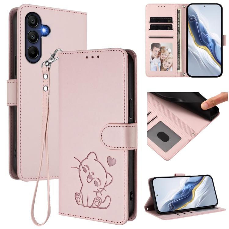 Custodia in pelle con ciondolo per Samsung Galaxy A16 4G/5G e A05s/F14 4G