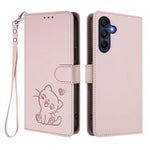 Custodia in pelle con ciondolo per Samsung Galaxy A16 4G/5G e A05s/F14 4G