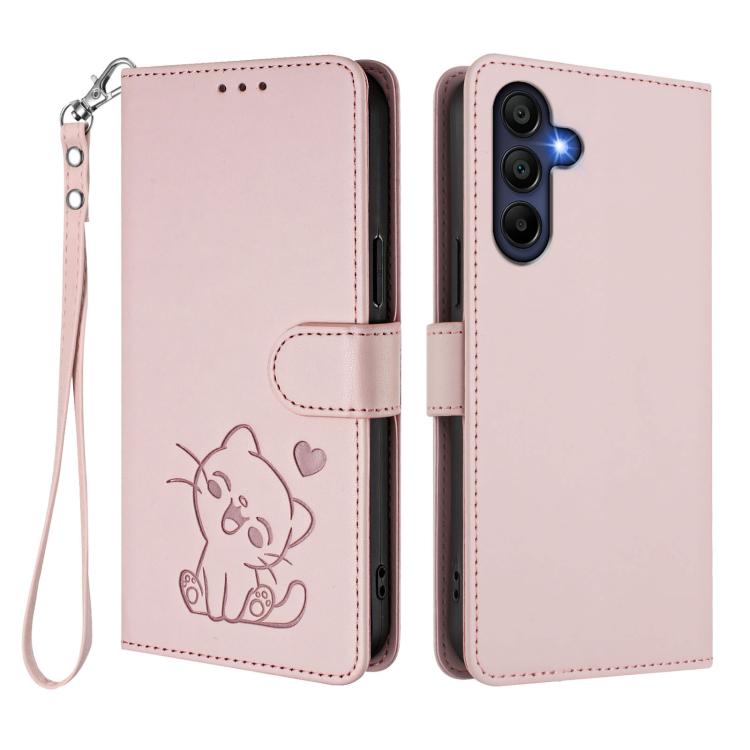 Custodia in pelle con ciondolo per Samsung Galaxy A16 4G/5G e A05s/F14 4G