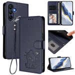 Custodia in pelle con ciondolo per Samsung Galaxy A16 4G/5G e A05s/F14 4G