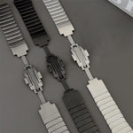 Cinturino per orologio in acciaio inossidabile staccabile con un lato a perline, For  Amazfit T-Rex 3, For  Amazfit T-Rex 2, For Amazfit T-Rex Pro