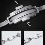 Cinturino per orologio in acciaio inossidabile staccabile con un lato a perline, For  Amazfit T-Rex 3, For  Amazfit T-Rex 2, For Amazfit T-Rex Pro
